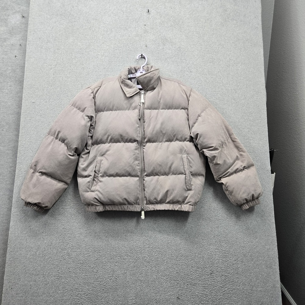 Pacsun Men Jacket M Gray Coaches Puffer Zipper Lined Pockets Insulated
